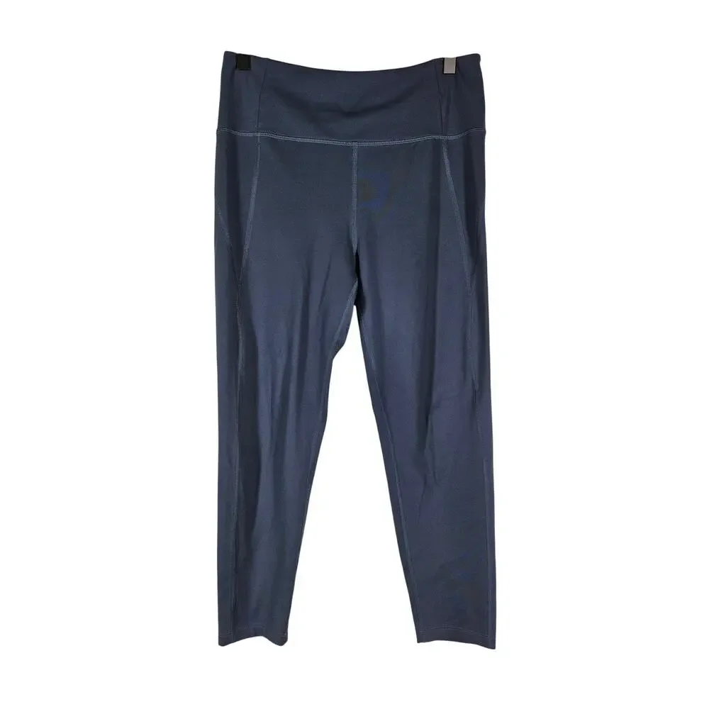 GIRLFRIEND COLLECTIVE COMPRESSIVE HIGH‑RISE LEGGING – SKYLINE BLUE – SIZE LARGE